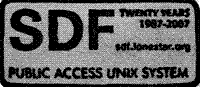 SDF Public Access UNIX System, est. 1987